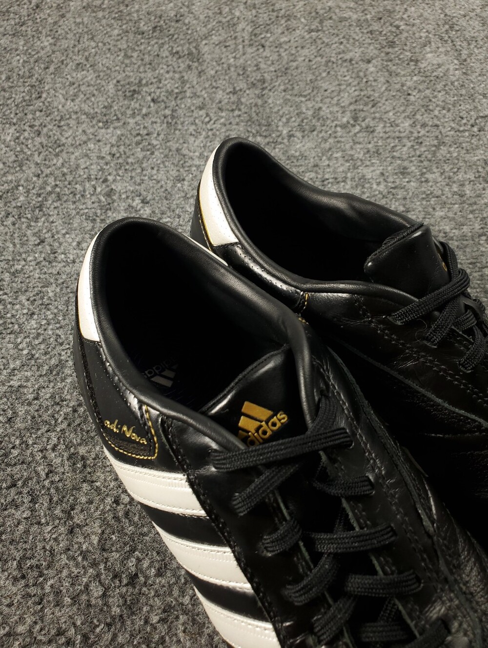 Adidas AdiNova TRX II TF Turf Soccer Shoes 7.5 Black White Leather Cleats G14383 - Picture 12 of 14